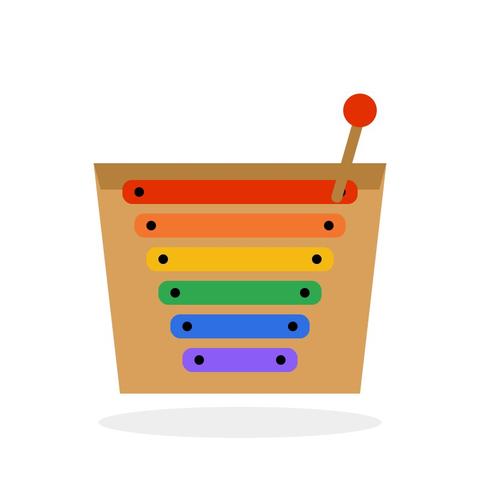 Xylophone 8 Note Wooden with Mallets